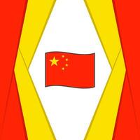 China vlag abstract achtergrond ontwerp sjabloon. China onafhankelijkheid dag banier sociaal media na. China achtergrond vector