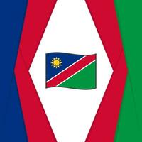 Namibië vlag abstract achtergrond ontwerp sjabloon. Namibië onafhankelijkheid dag banier sociaal media na. Namibië achtergrond vector