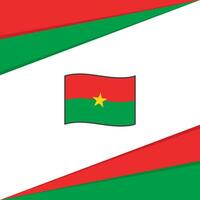 Burkina faso vlag abstract achtergrond ontwerp sjabloon. Burkina faso onafhankelijkheid dag banier sociaal media na. Burkina faso ontwerp vector