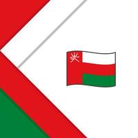 Oman vlag abstract achtergrond ontwerp sjabloon. Oman onafhankelijkheid dag banier sociaal media na. Oman illustratie vector