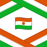 Niger vlag abstract achtergrond ontwerp sjabloon. Niger onafhankelijkheid dag banier sociaal media na. Niger sjabloon vector
