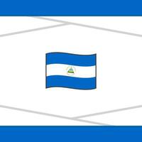 Nicaragua vlag abstract achtergrond ontwerp sjabloon. Nicaragua onafhankelijkheid dag banier sociaal media na. Nicaragua vector