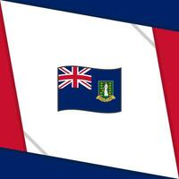 Brits maagd eilanden vlag abstract achtergrond ontwerp sjabloon. Brits maagd eilanden onafhankelijkheid dag banier sociaal media na. onafhankelijkheid dag vector
