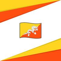 Bhutan vlag abstract achtergrond ontwerp sjabloon. Bhutan onafhankelijkheid dag banier sociaal media na. Bhutan ontwerp vector