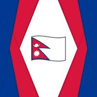 Nepal vlag abstract achtergrond ontwerp sjabloon. Nepal onafhankelijkheid dag banier sociaal media na. Nepal achtergrond vector