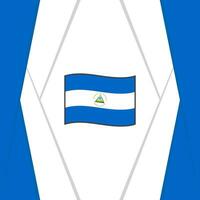 Nicaragua vlag abstract achtergrond ontwerp sjabloon. Nicaragua onafhankelijkheid dag banier sociaal media na. Nicaragua achtergrond vector