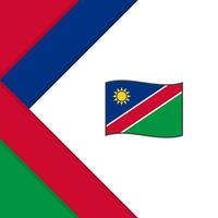 Namibië vlag abstract achtergrond ontwerp sjabloon. Namibië onafhankelijkheid dag banier sociaal media na. Namibië illustratie vector