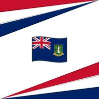 Brits maagd eilanden vlag abstract achtergrond ontwerp sjabloon. Brits maagd eilanden onafhankelijkheid dag banier sociaal media na. ontwerp vector