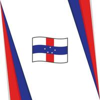 Nederland Antillen vlag abstract achtergrond ontwerp sjabloon. Nederland Antillen onafhankelijkheid dag banier sociaal media na. Nederland Antillen vlag vector