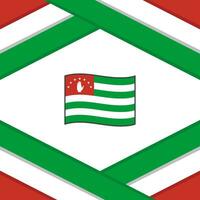 Abchazië vlag abstract achtergrond ontwerp sjabloon. Abchazië onafhankelijkheid dag banier sociaal media na. Abchazië sjabloon vector