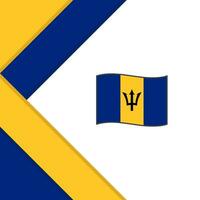 Barbados vlag abstract achtergrond ontwerp sjabloon. Barbados onafhankelijkheid dag banier sociaal media na. Barbados illustratie vector