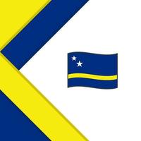 Curacao vlag abstract achtergrond ontwerp sjabloon. Curacao onafhankelijkheid dag banier sociaal media na. Curacao illustratie vector