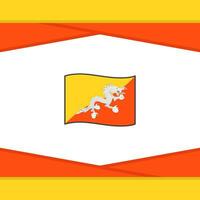 Bhutan vlag abstract achtergrond ontwerp sjabloon. Bhutan onafhankelijkheid dag banier sociaal media na. Bhutan vector