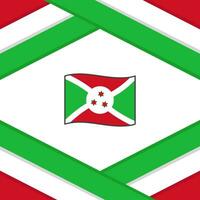 Burundi vlag abstract achtergrond ontwerp sjabloon. Burundi onafhankelijkheid dag banier sociaal media na. Burundi sjabloon vector