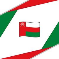 Oman vlag abstract achtergrond ontwerp sjabloon. Oman onafhankelijkheid dag banier sociaal media na. Oman vector