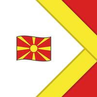 noorden Macedonië vlag abstract achtergrond ontwerp sjabloon. noorden Macedonië onafhankelijkheid dag banier sociaal media na. noorden Macedonië tekenfilm vector