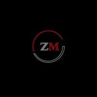 zm creatief modern brieven logo ontwerp sjabloon vector