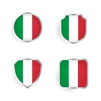 Italië land badge en label collectie vector