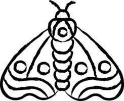 vlinder hand- getrokken vector illustratie