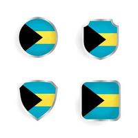 Bahama's badge en label collectie vector