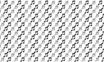 zwart-wit muziek naadloos patroon vector