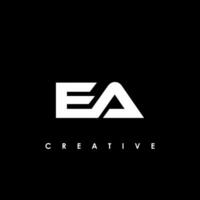 ea brief eerste logo ontwerp sjabloon vector illustratie