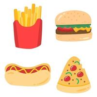 hotdog illustratie vector.eps vector