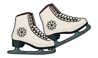 vector illustratie van figuur het schaatsen icoon. ijs het schaatsen badges voor winter sport. elementen voor de beeld van een ski toevlucht, berg amusement.
