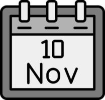 november 10 vector icoon