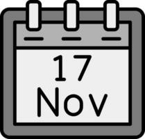 november 17 vector icoon