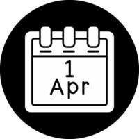 april 1 vector icoon