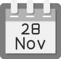 november 28 vector icoon