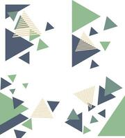 driehoek hoek vorm voor sjabloon achtergrond. vector illustratie set.