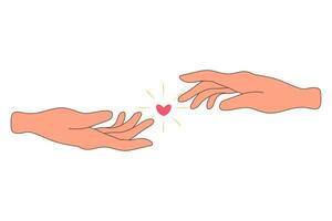 vrienden en vriendschap. hand- Holding hand, vuist stickers, clip art. vector