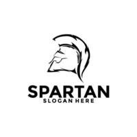 spartaans logo vector, spartaans helm logo vector illustratie ontwerp sjabloon