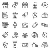 e-commerce icon set - vectorillustratie. vector