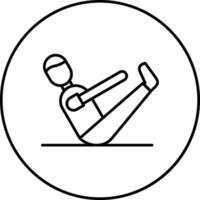 pilates vector icoon