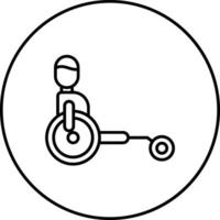 gehandicapt atleten vector icoon