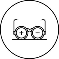 bril voorschrift vector icoon