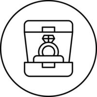 trouwring vector pictogram