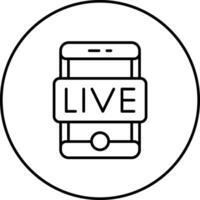 live stream vector icoon