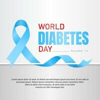 wereld diabetes dag. diabetes bewustzijn dag. gevierd elke jaar Aan november 14 vector