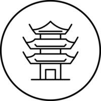 pagode vector icoon