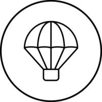 leger parachute vector icoon