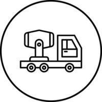 beton menger vrachtauto vector icoon