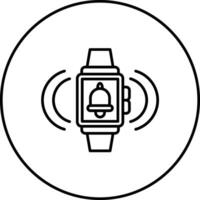 SmartWatch alarm vector icoon