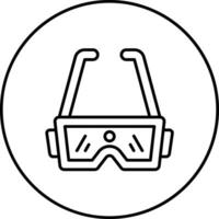 camera bril vector icoon