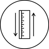 liniaal vector pictogram