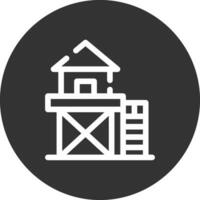 badmeester toren creatief icoon ontwerp vector