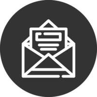 Open e-mail creatief icoon ontwerp vector